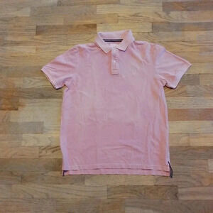 American Eagle Men's Pink Polo Shirt Men's Medium